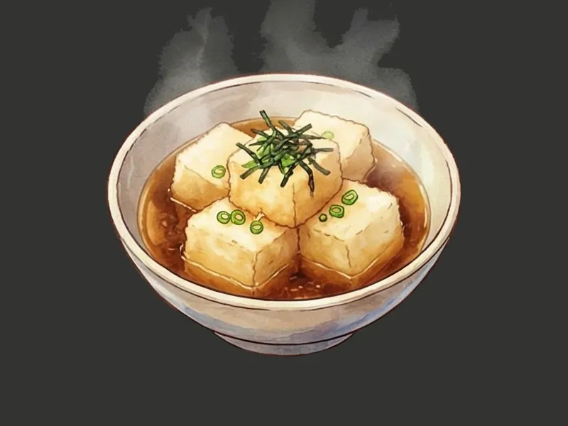 Agedashi tofu fritto