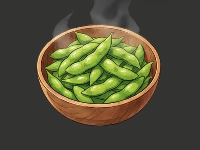 Edamame soia bollita