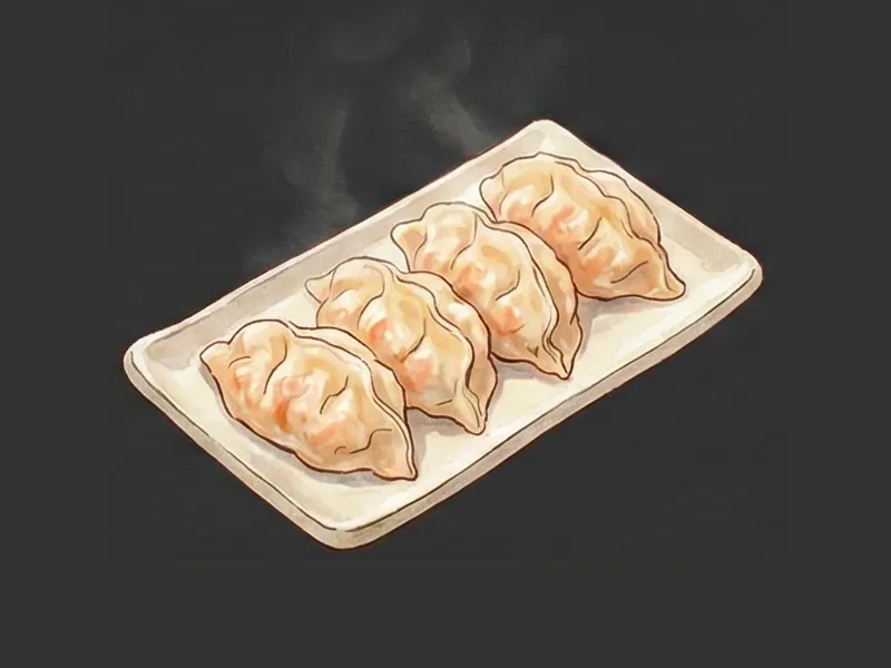 Gyoza di gamberi