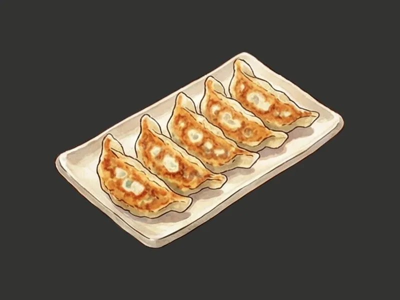 Gyoza ravioli di maiale