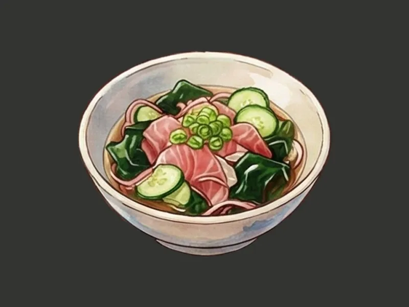 Sunomono insalata di pesce crudo