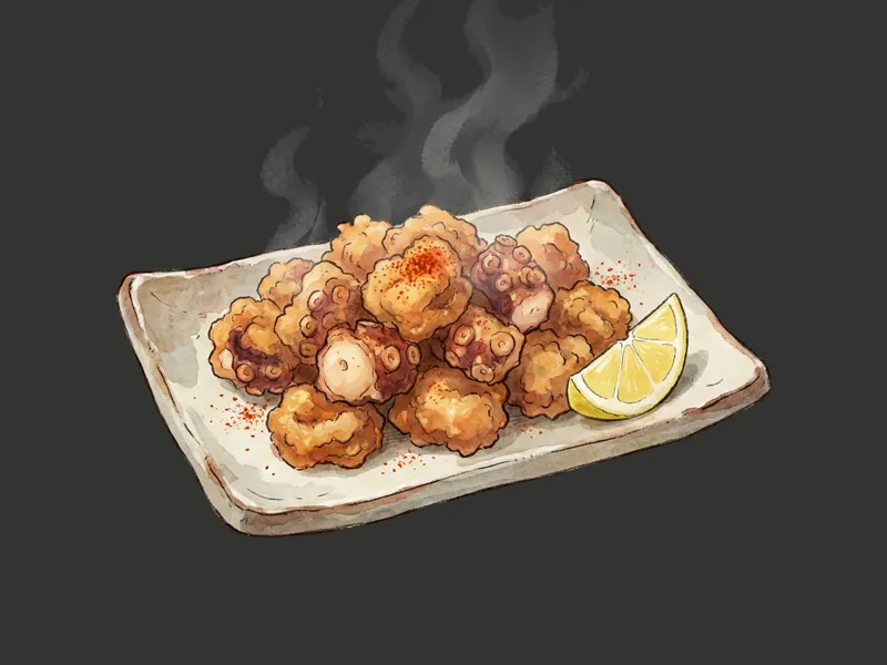 Tako Karaage polpo fritto